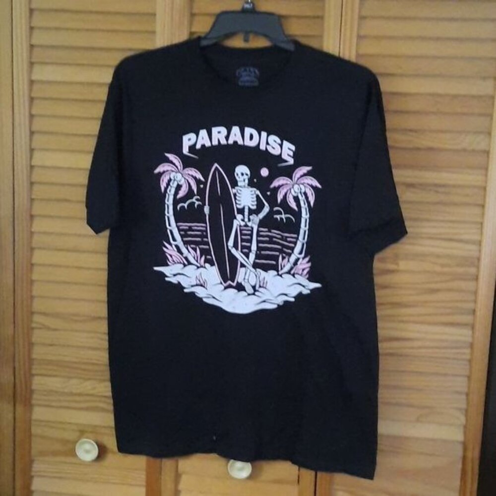 Call Your Mother Surf Skeleton Hawaii T Shirt Size Large